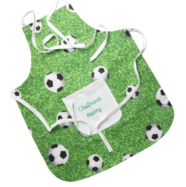 Kinderschürze Fussball mit Name